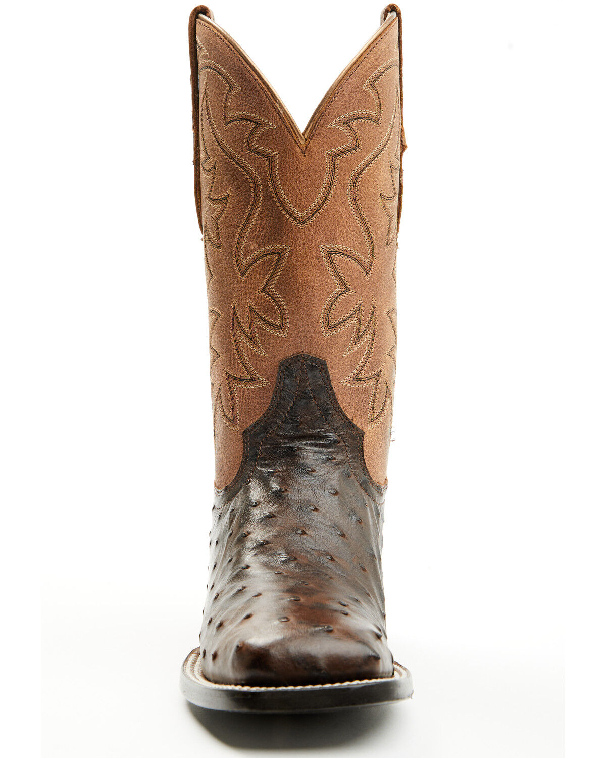 Shyanne Women's Mia Exotic Full Quill Ostrich Western Boots - Broad Square Toe