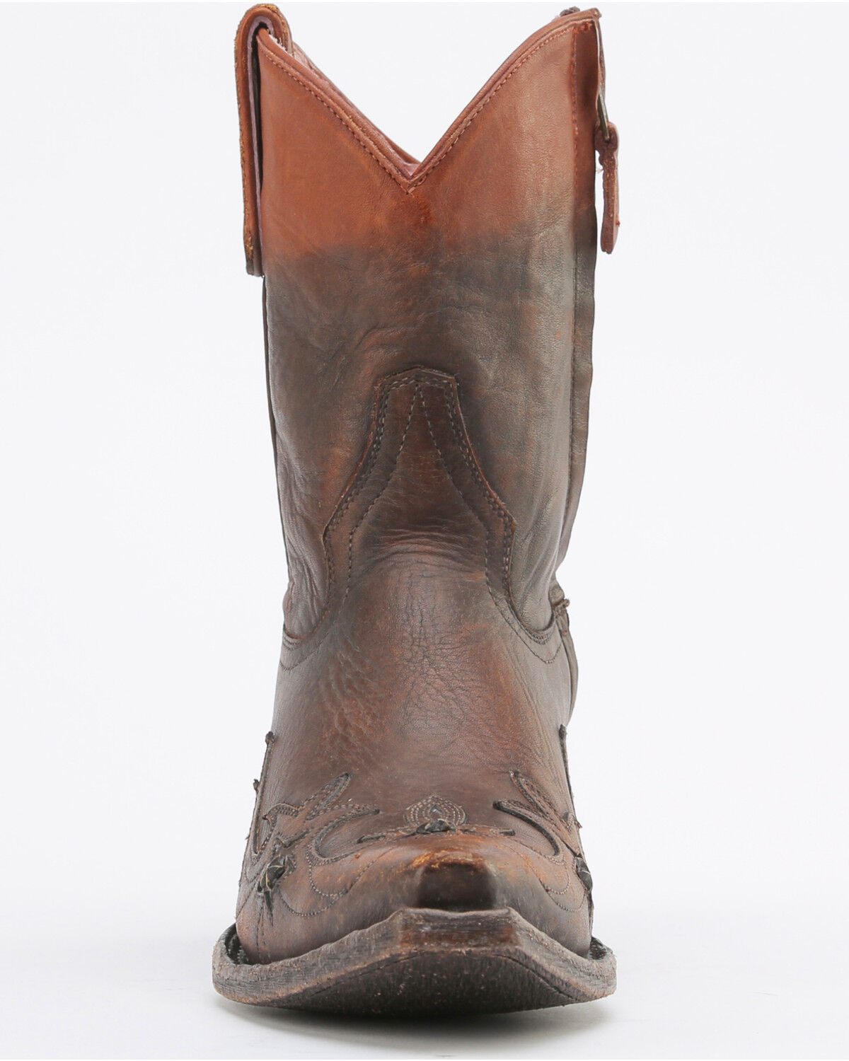 Miss Macie Women's Brown Weatherford Boots - Snip Toe