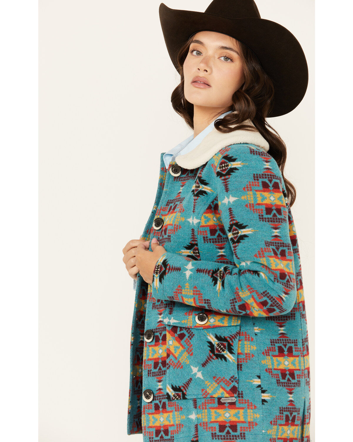 Panhandle Women's Southwestern Print Button-Down Jacket
