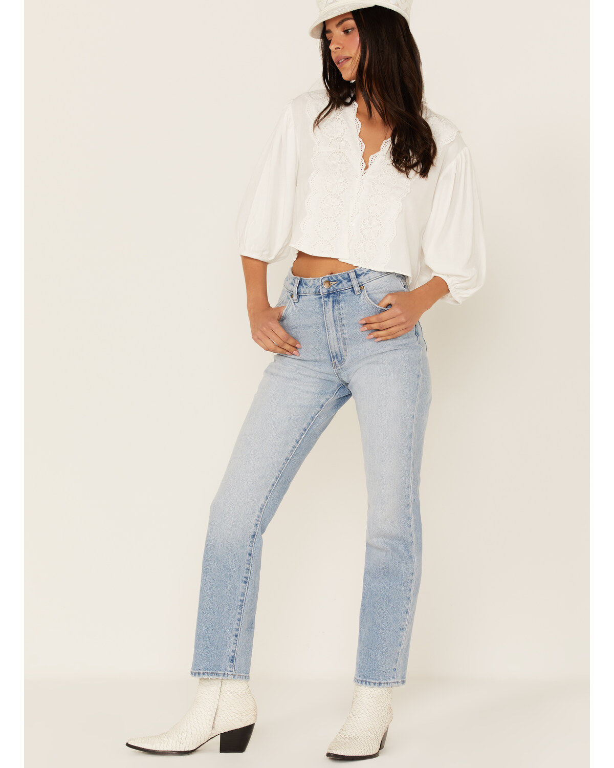 Sadie & Sage Women's Hope The Same Lace Crop Top