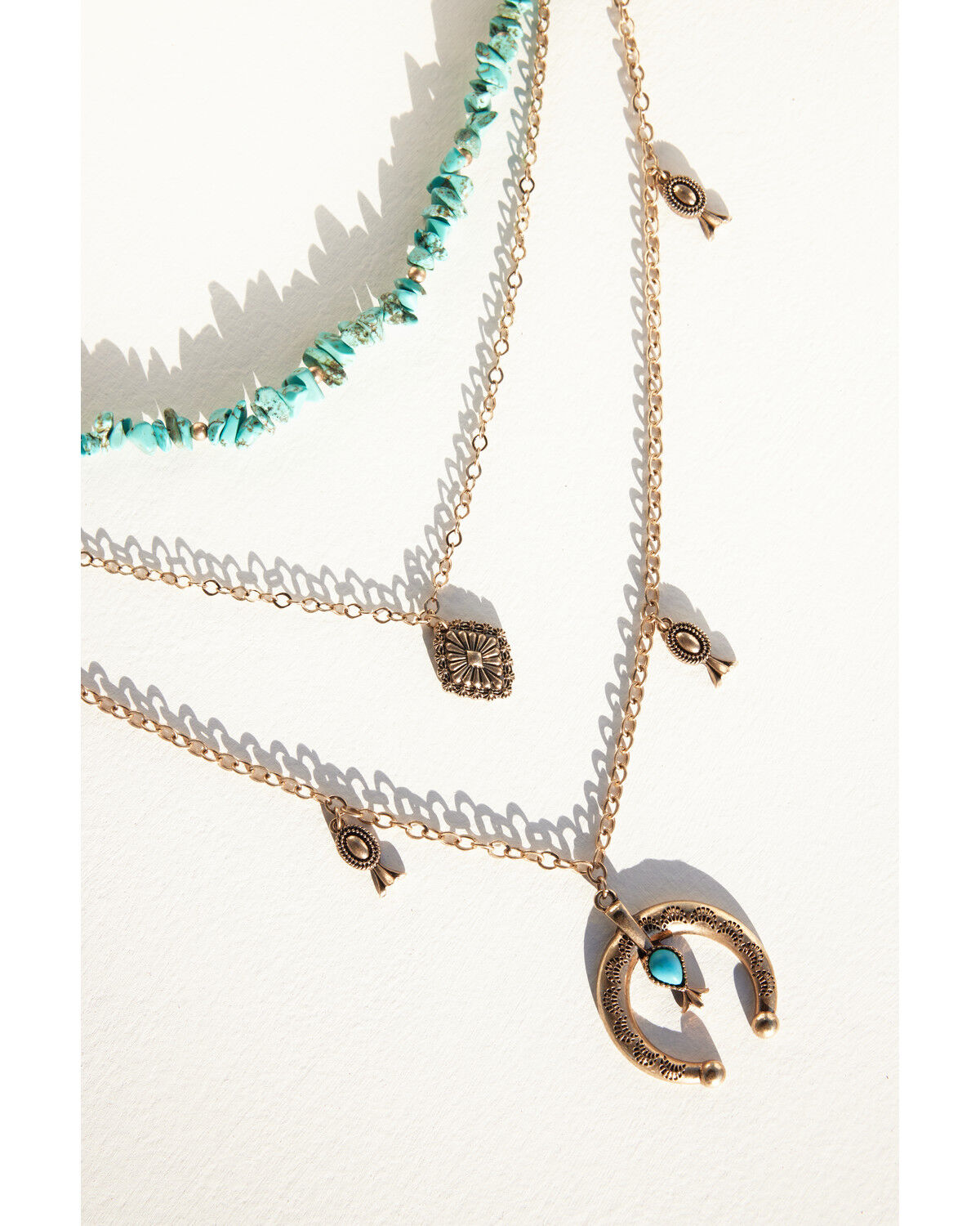 Shyanne Women's Summer Solstice Squash Blossom Layered Necklace