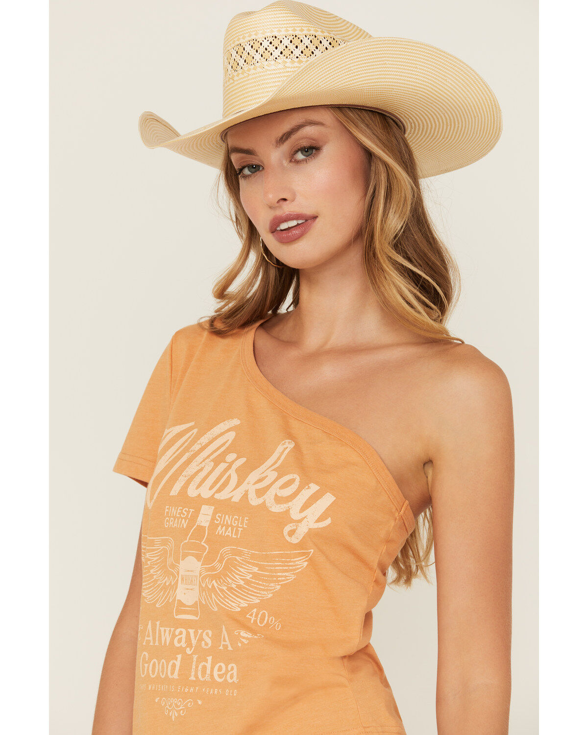 Youth in Revolt Women's Whiskery One Shoulder Tee