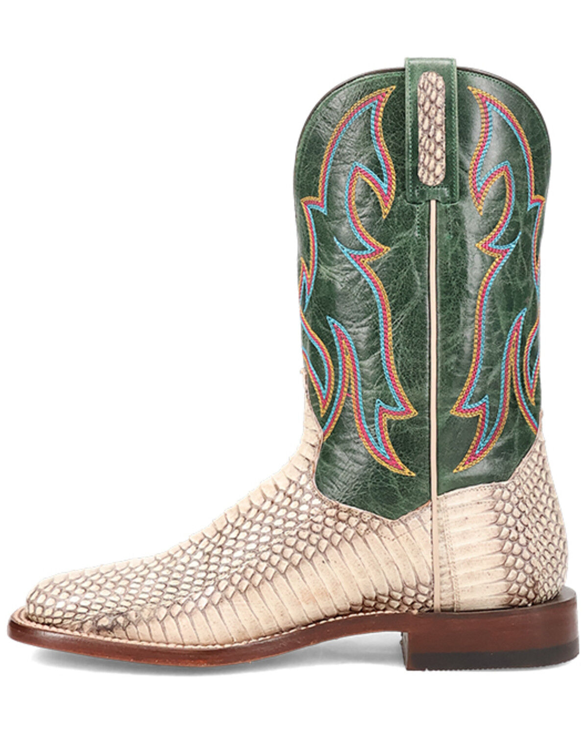 Dan Post Men's Exotic Snake Western Boots - Broad Square Toe