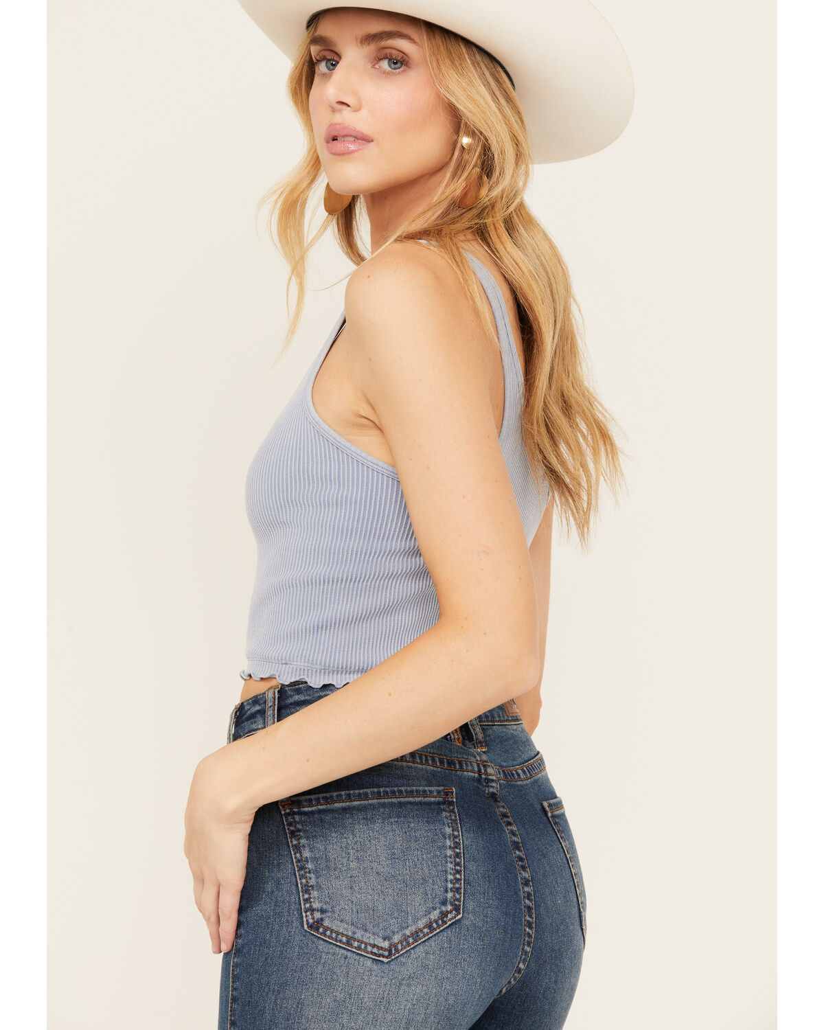 Fornia Women's Ribbed Lettuce Edge Brami