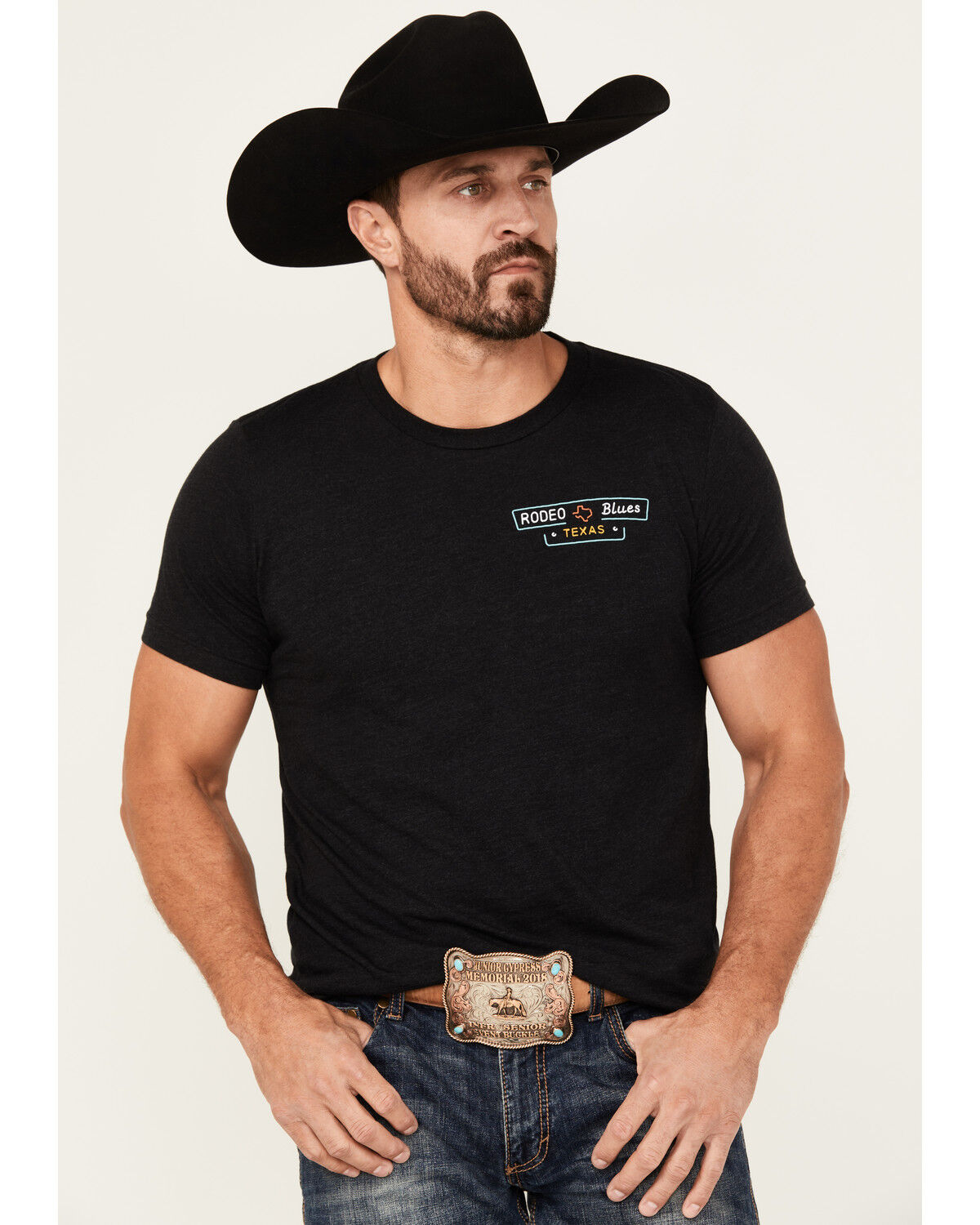 Rode Time Men's Rodeo Blues Short Sleeve Graphic T-Shirt