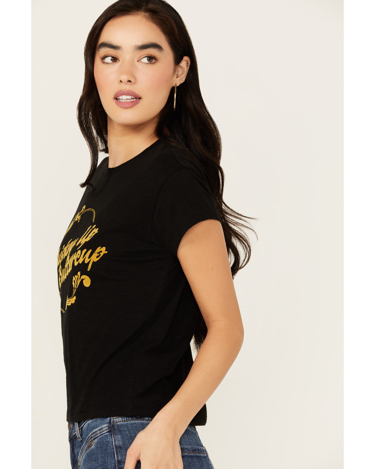 White Crow Women's Whiskey Up Flocked Short Sleeve Graphic Tee