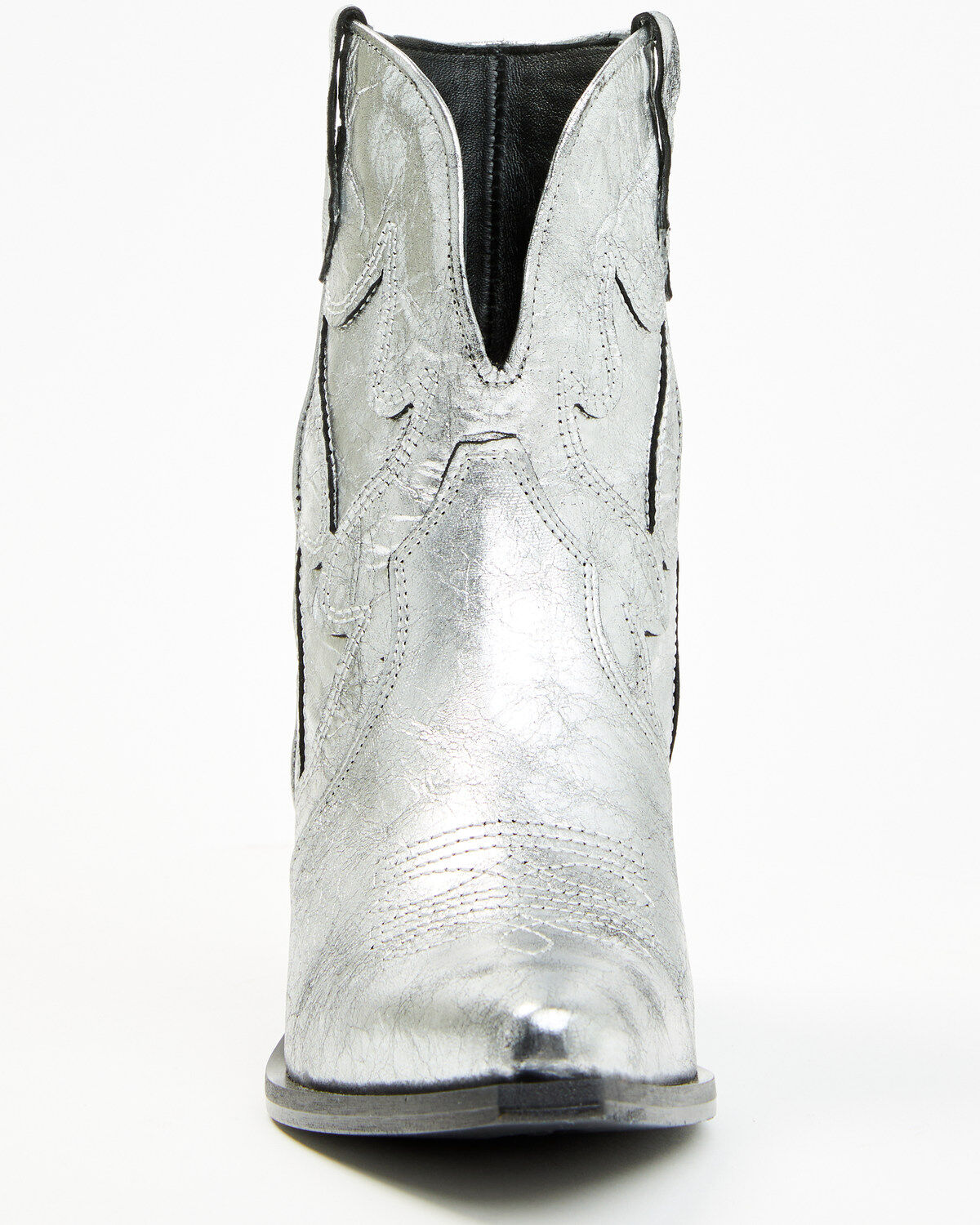 Free People Women's Way Out West Metallic Western Boots - Snip Toe