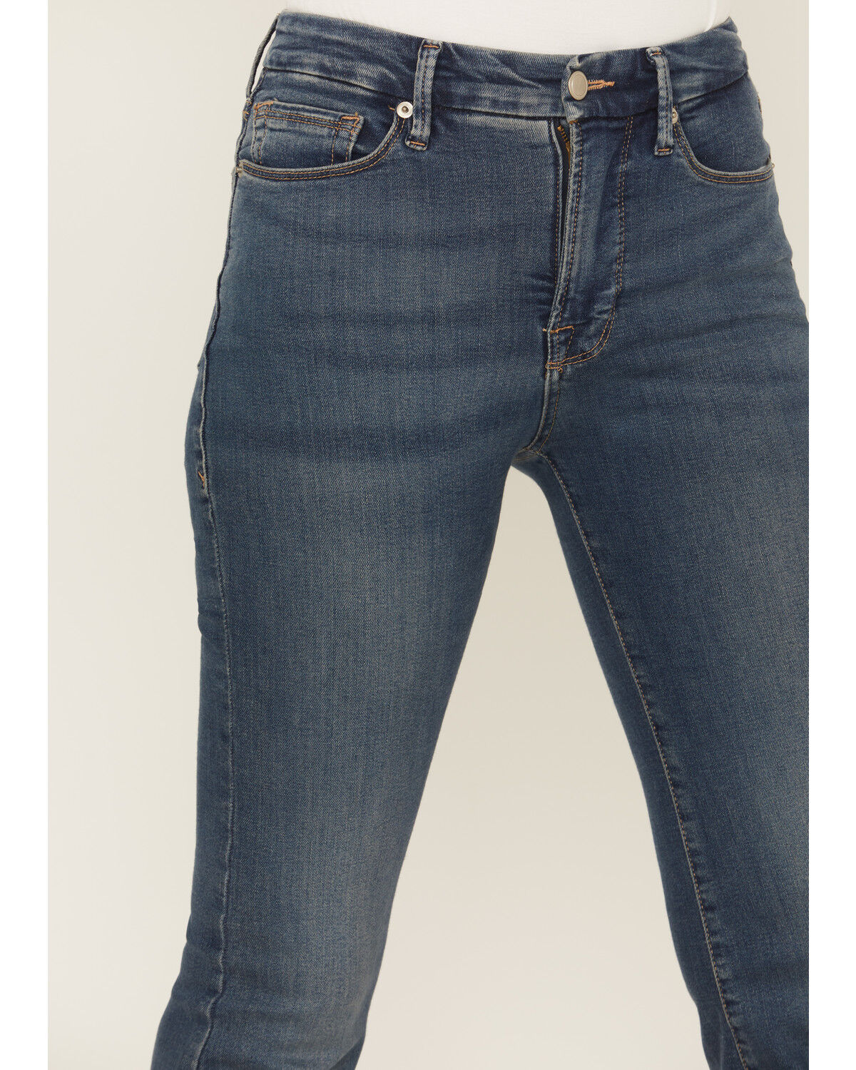 Good American Women's Good Legs Dark Wash High Rise Flare Denim Jeans