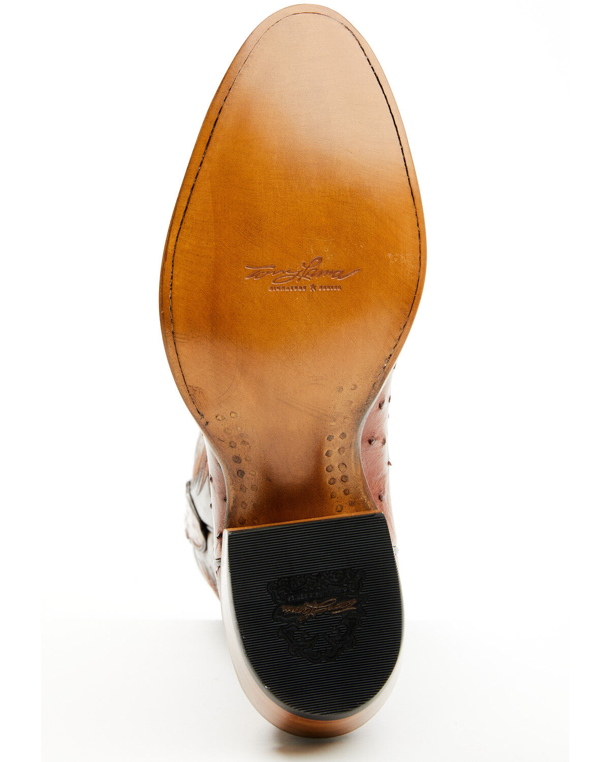 Tony Lama Men's Kenway Exotic Ostrich Western Boots - Round Toe