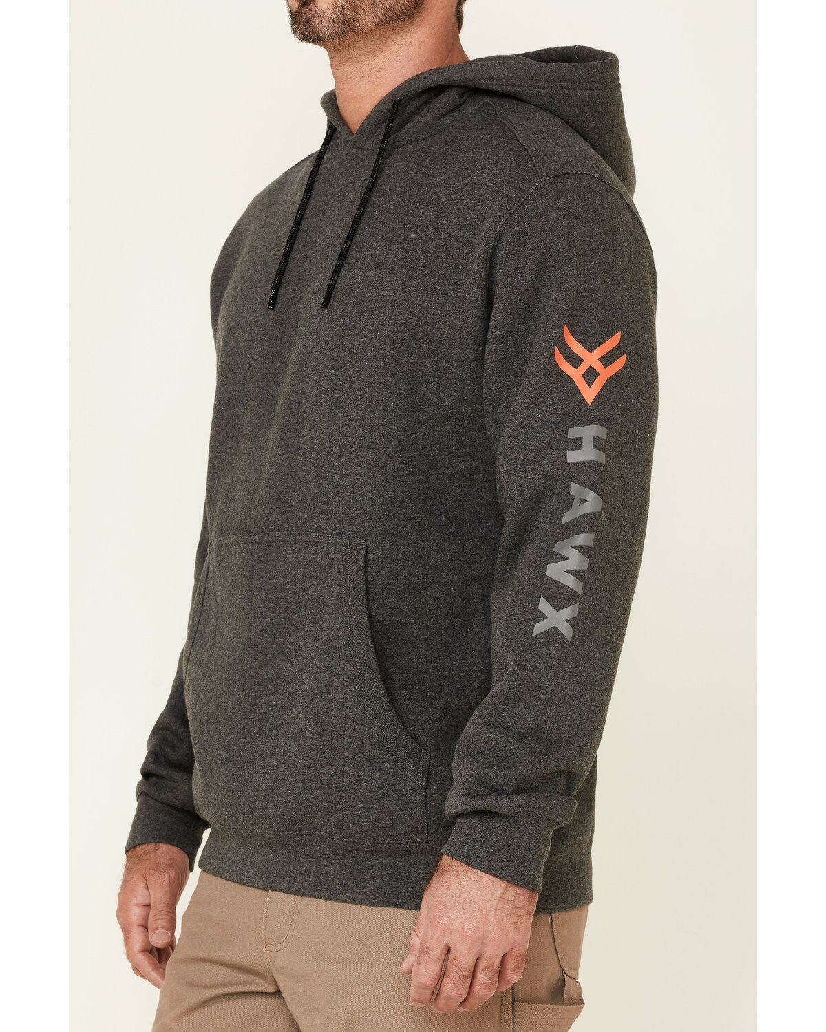 Hawx Men's Primo Logo Fleece-Lined Work Hooded Sweatshirt