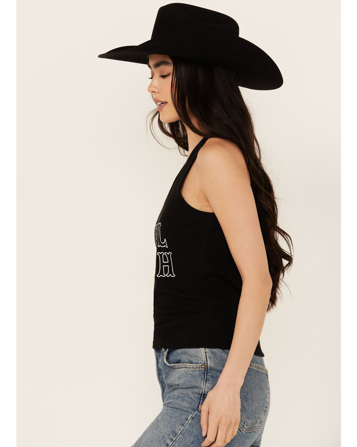 White Crow Women's Hell Yeah Embroidered Graphic Tank