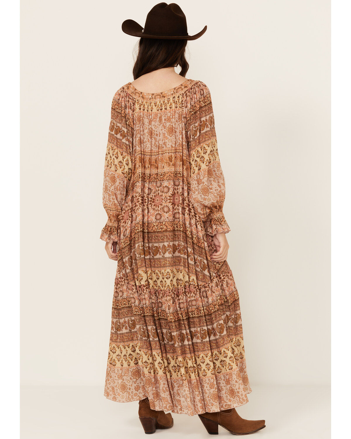 Spell Women's Lovers Beack Border Print Maxi Dress