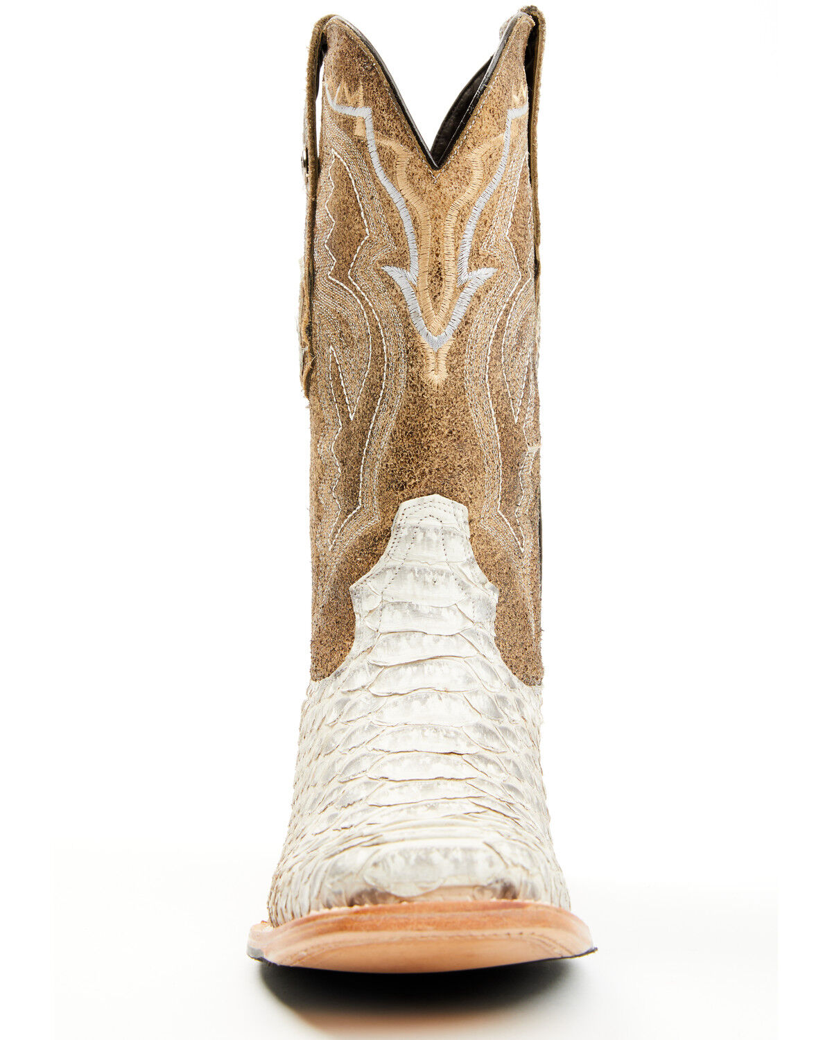 Tanner Mark Men's Exotic Python Western Boots - Broad Square Toe