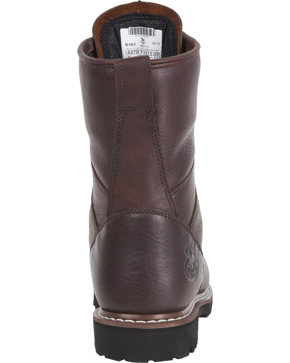 Georgia Waterproof 8" Low Heel Logger Work Boots