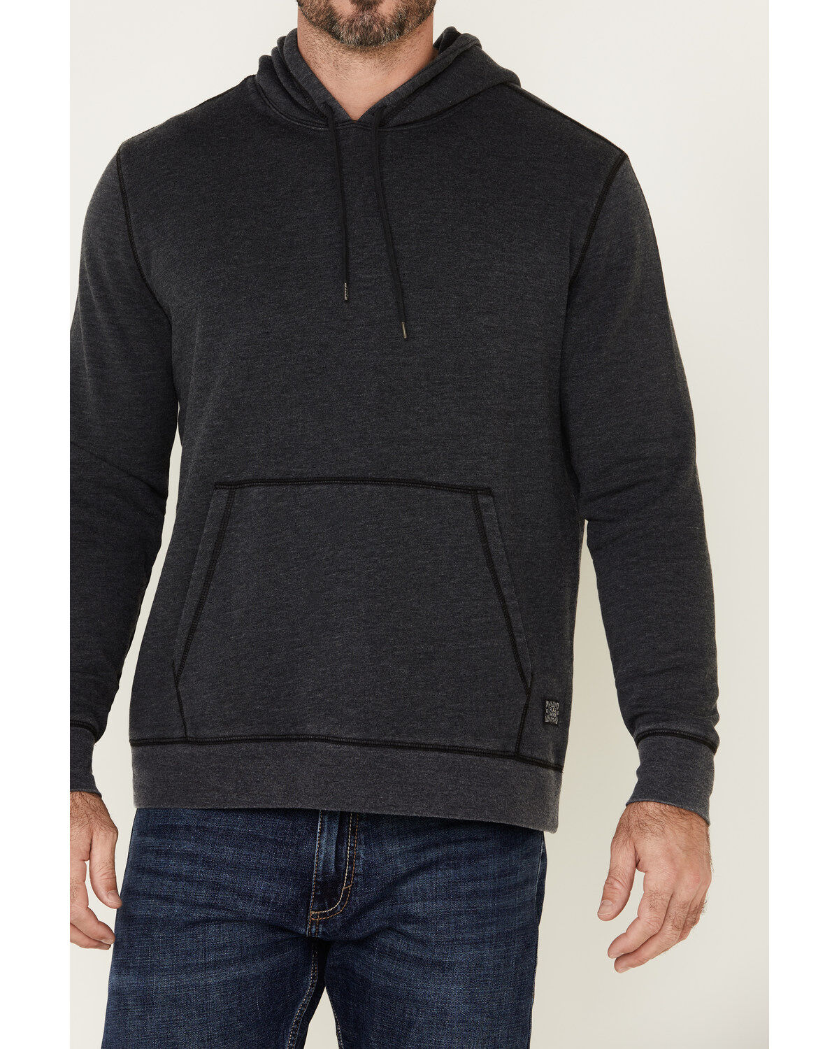 Flag & Anthem Men's Charcoal Colerain Burnout Fleece Hooded Sweatshirt