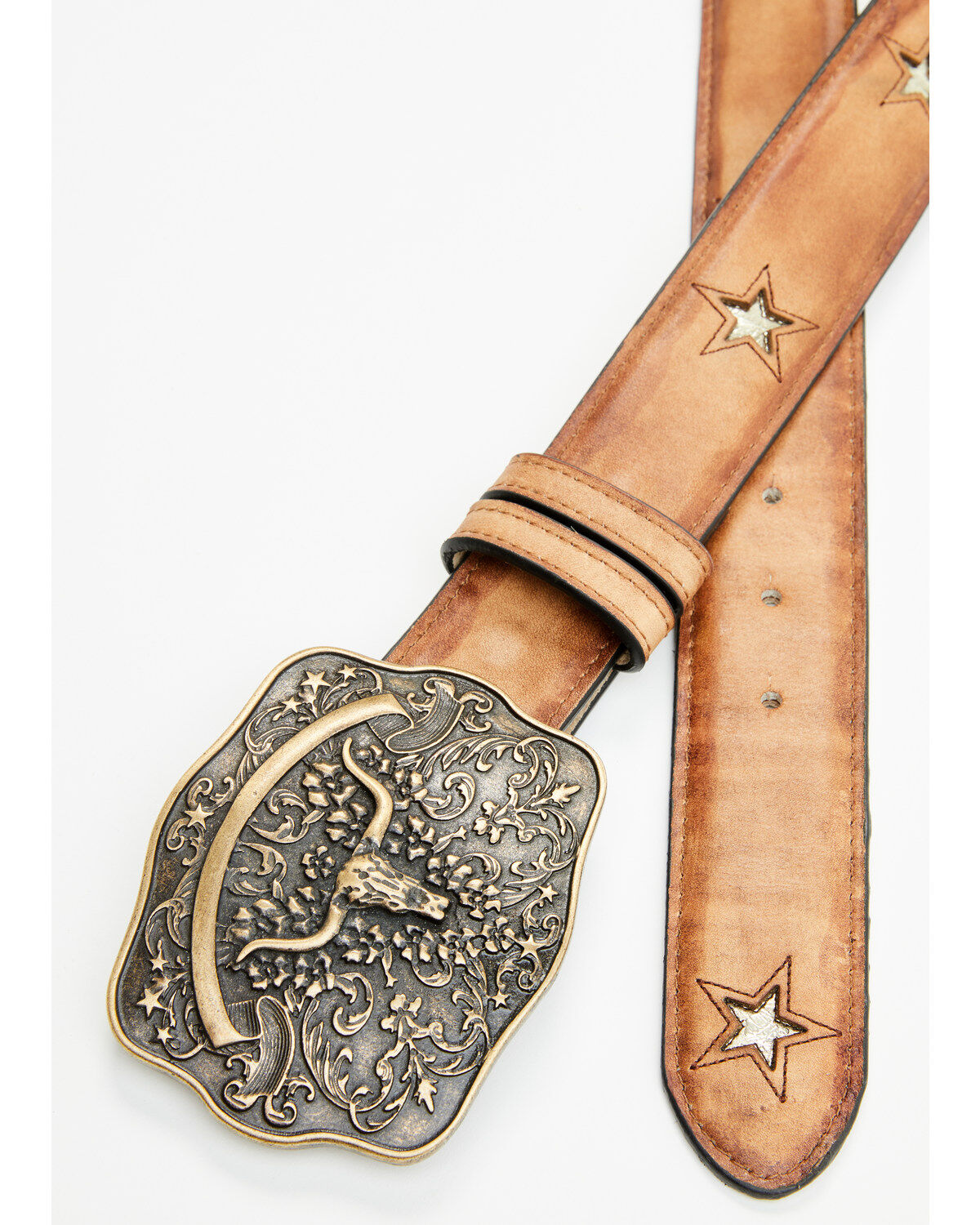 Idyllwind Women's Cordero Longhorn Buckle And Star Cutout Belt