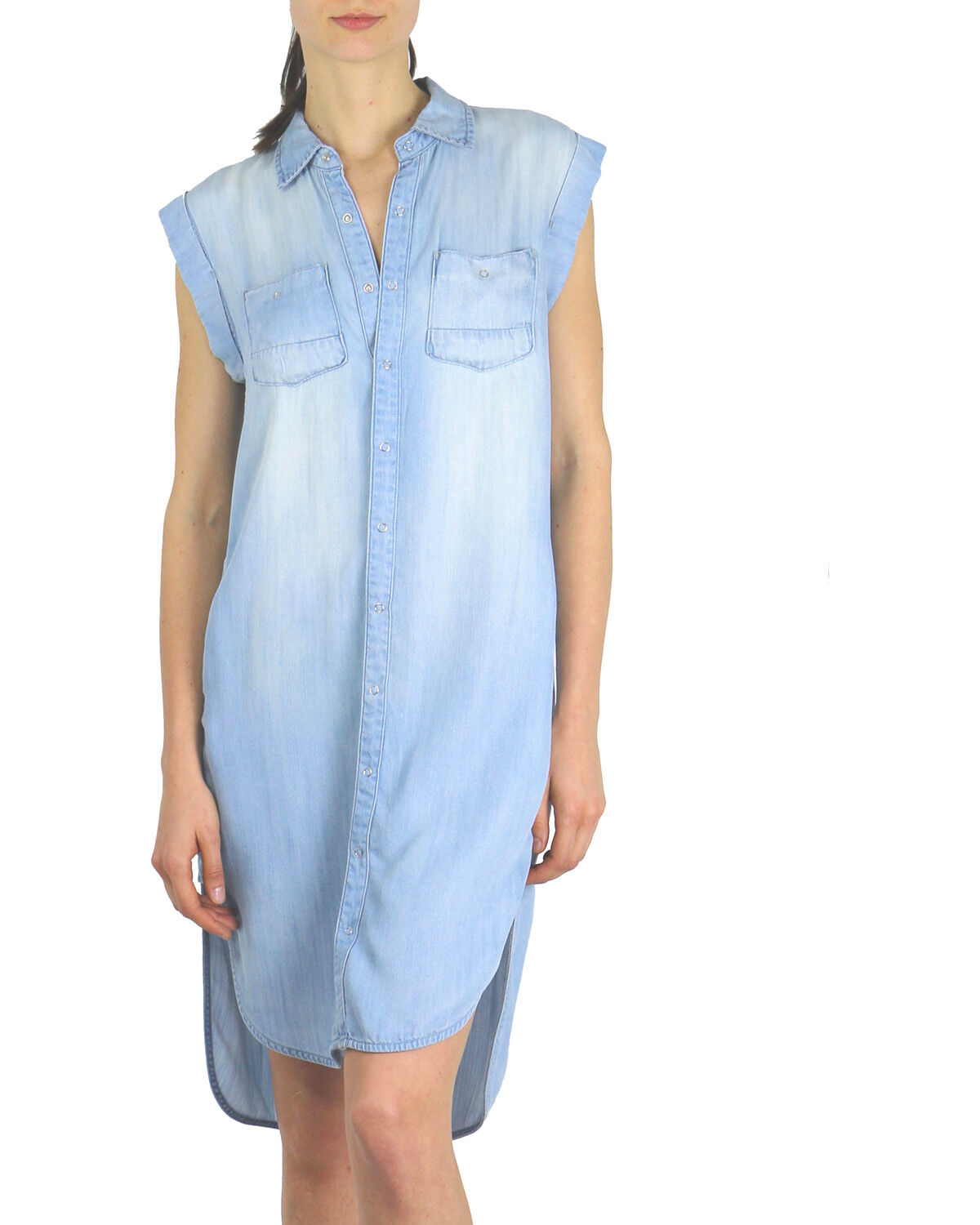 Tractr Blu Women's High-Low Shirt Dress