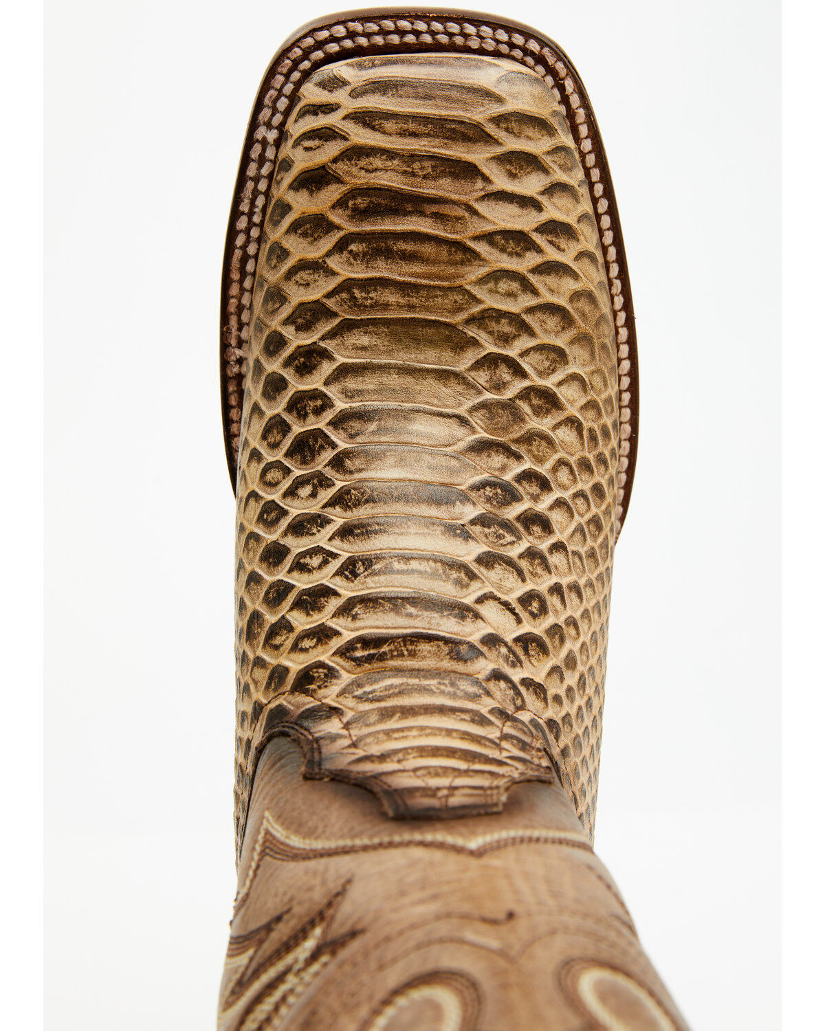 Dan Post Women's 12" Faux Python Western Boots - Broad Square Toe