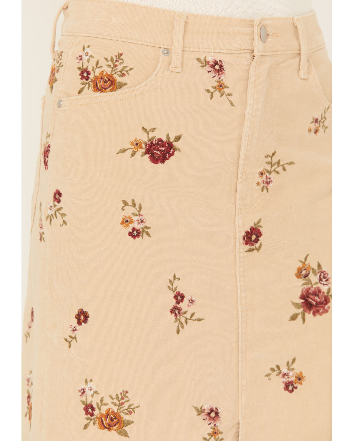 Driftwood Women's Piper Corduroy Floral Skirt