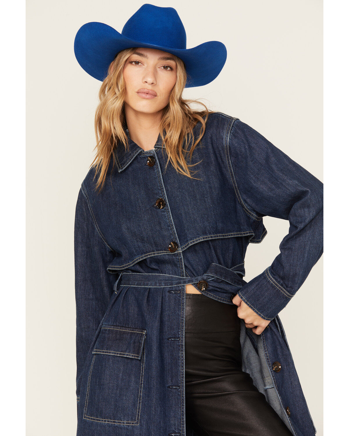 Unpublished Denim Women's Sukie Denim Duster Coat