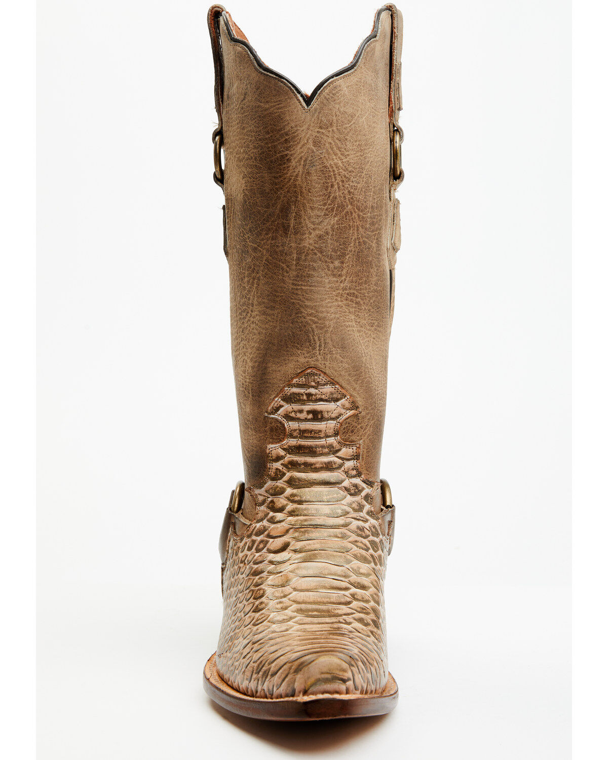 Dan Post Women's Faux Python Tall Western Boots - Snip Toe