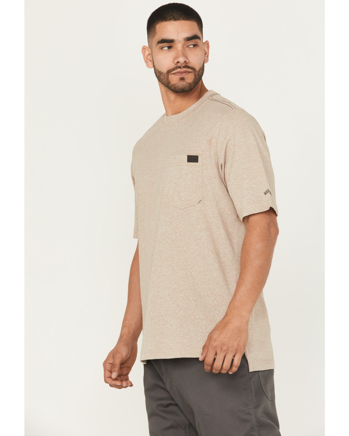 Wolverine Men's Solid Guardian Short Sleeve Work Pocket T-Shirt