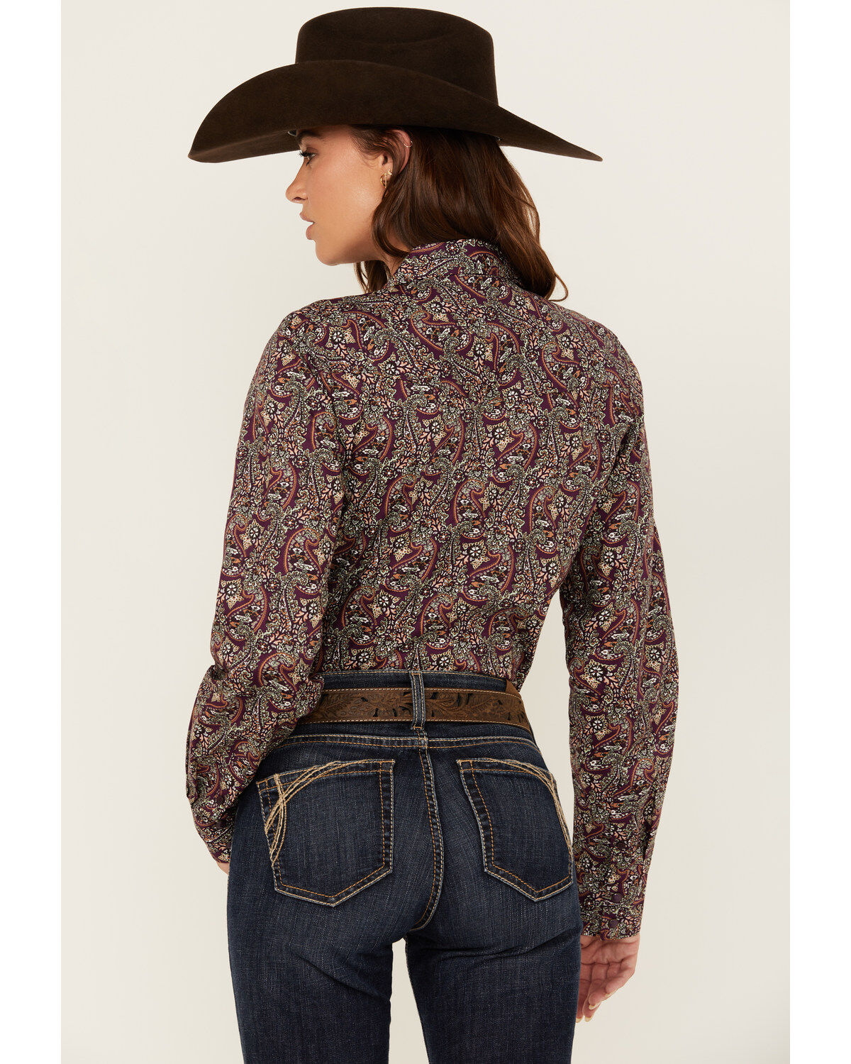 Cinch Women's Printed Long Sleeve Snap Western Shirt