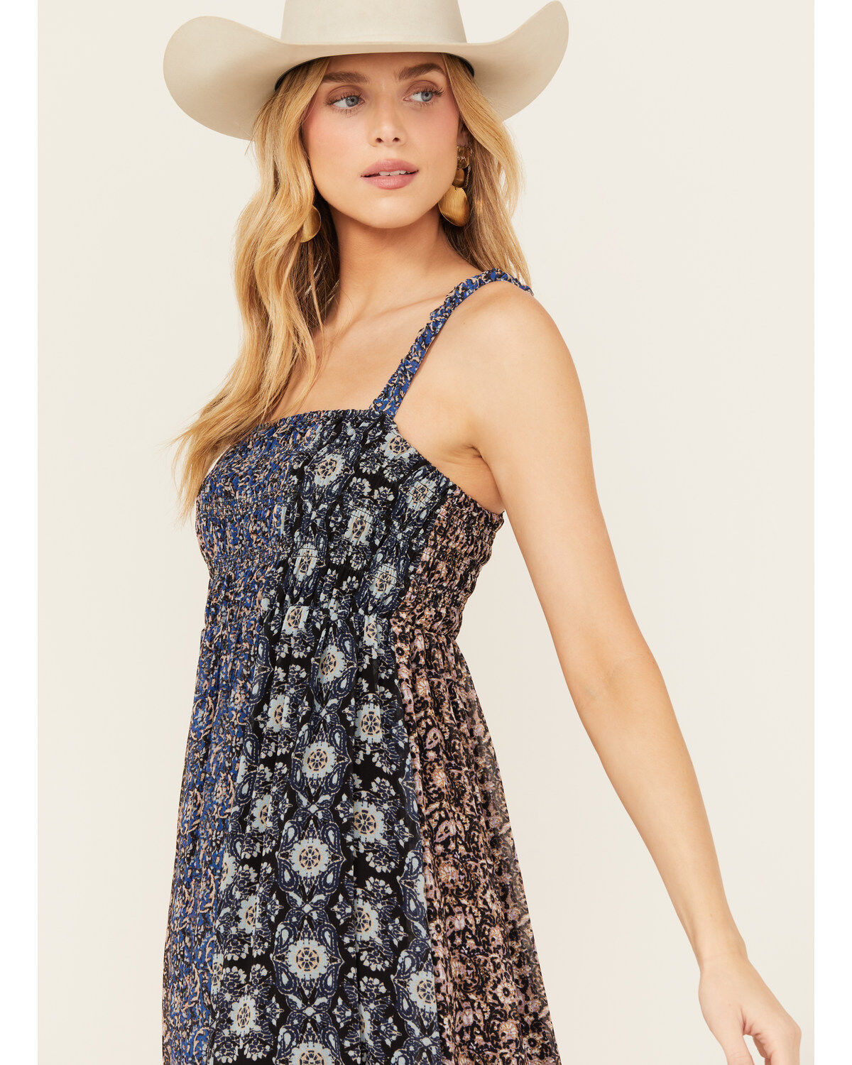 Beyond The Radar Women's Printed Swing Midi Dress