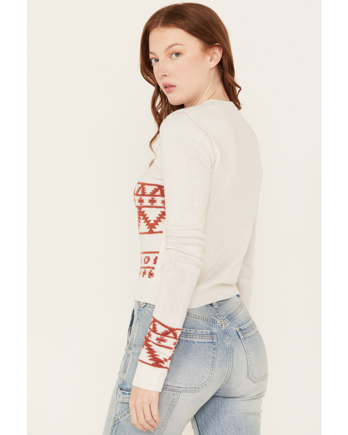 Wrangler Retro Women's Longhorn Horseshoe Long Sleeve Sweater