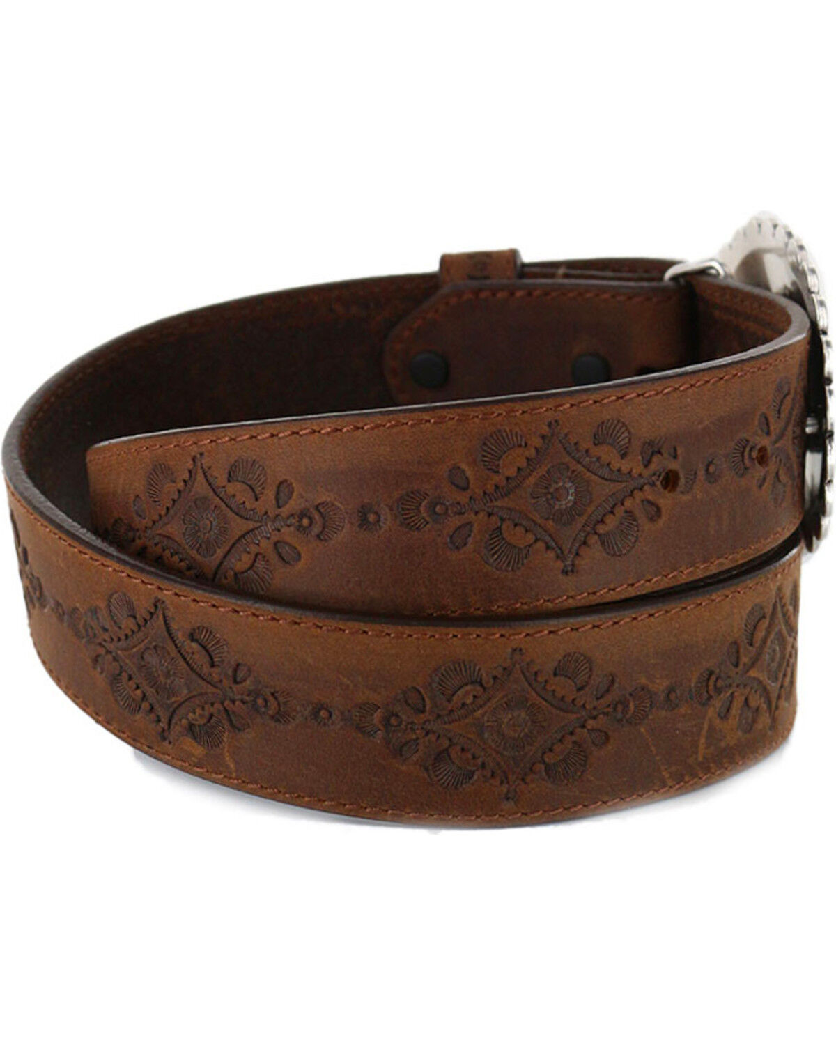 Justin Women's Navajo Heart Leather Belt