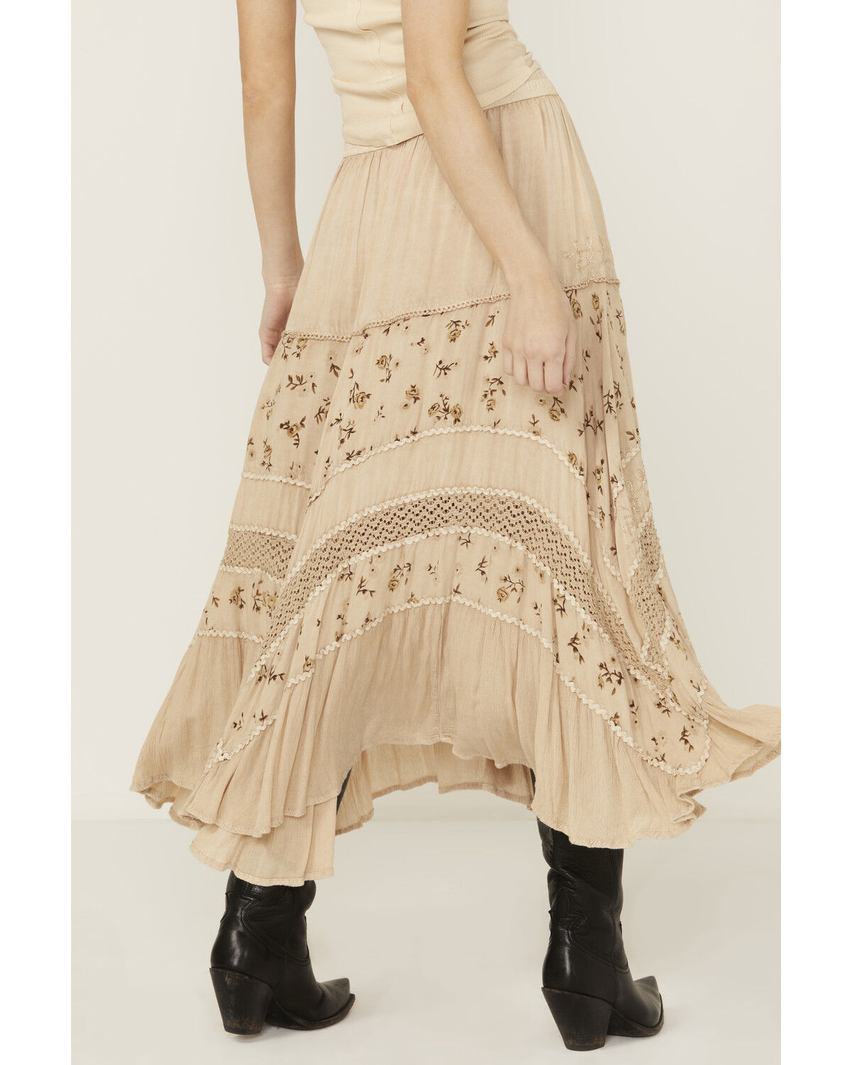 Scully Women's Floral Print Midi Skirt