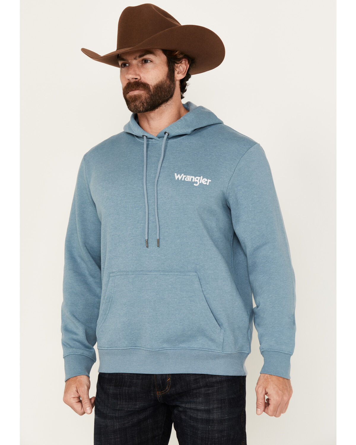 Wrangler Men's Scenic Steerhead Graphic Hooded Sweatshirt