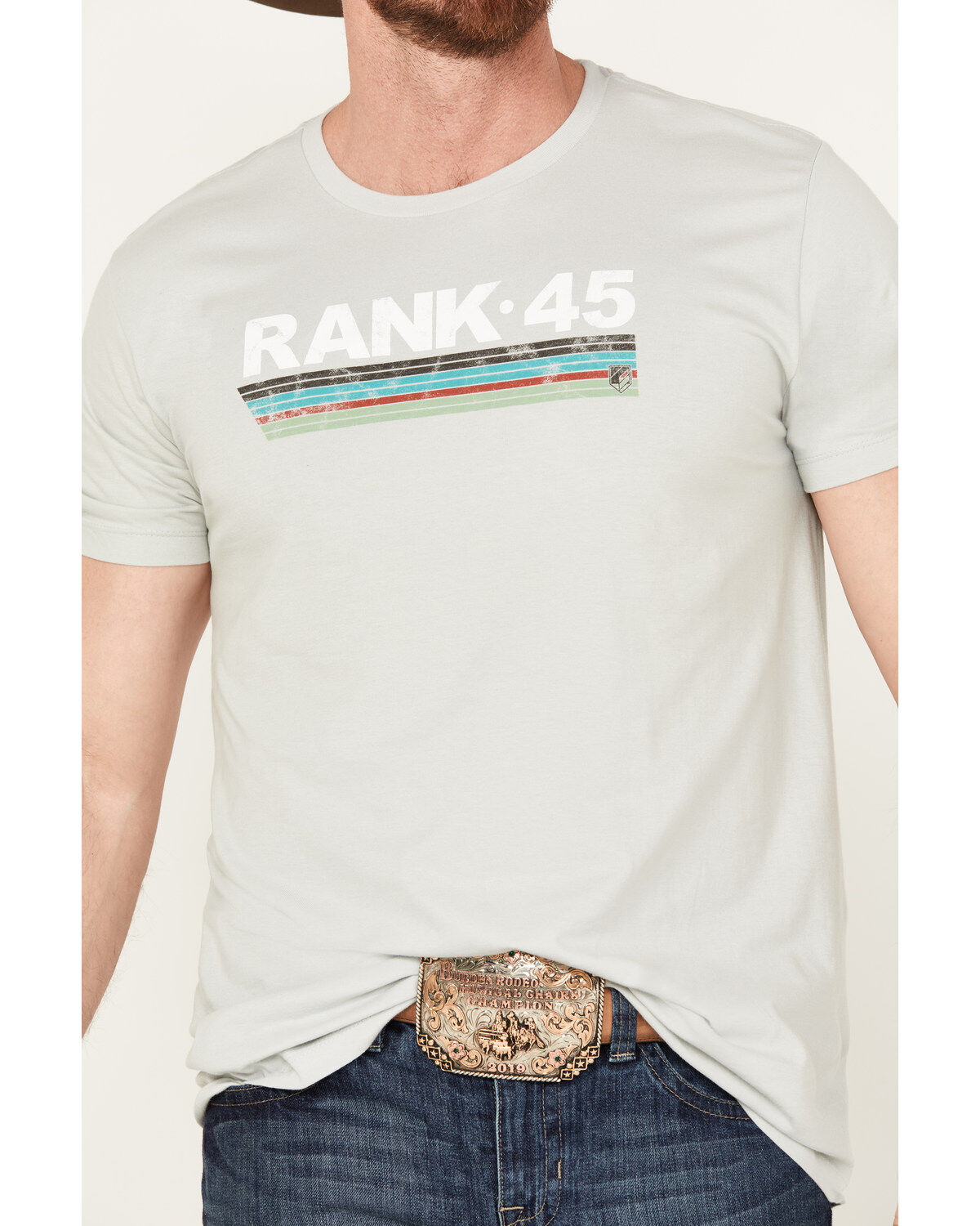 RANK 45® Men's Underlined Short Sleeve Graphic T-Shirt
