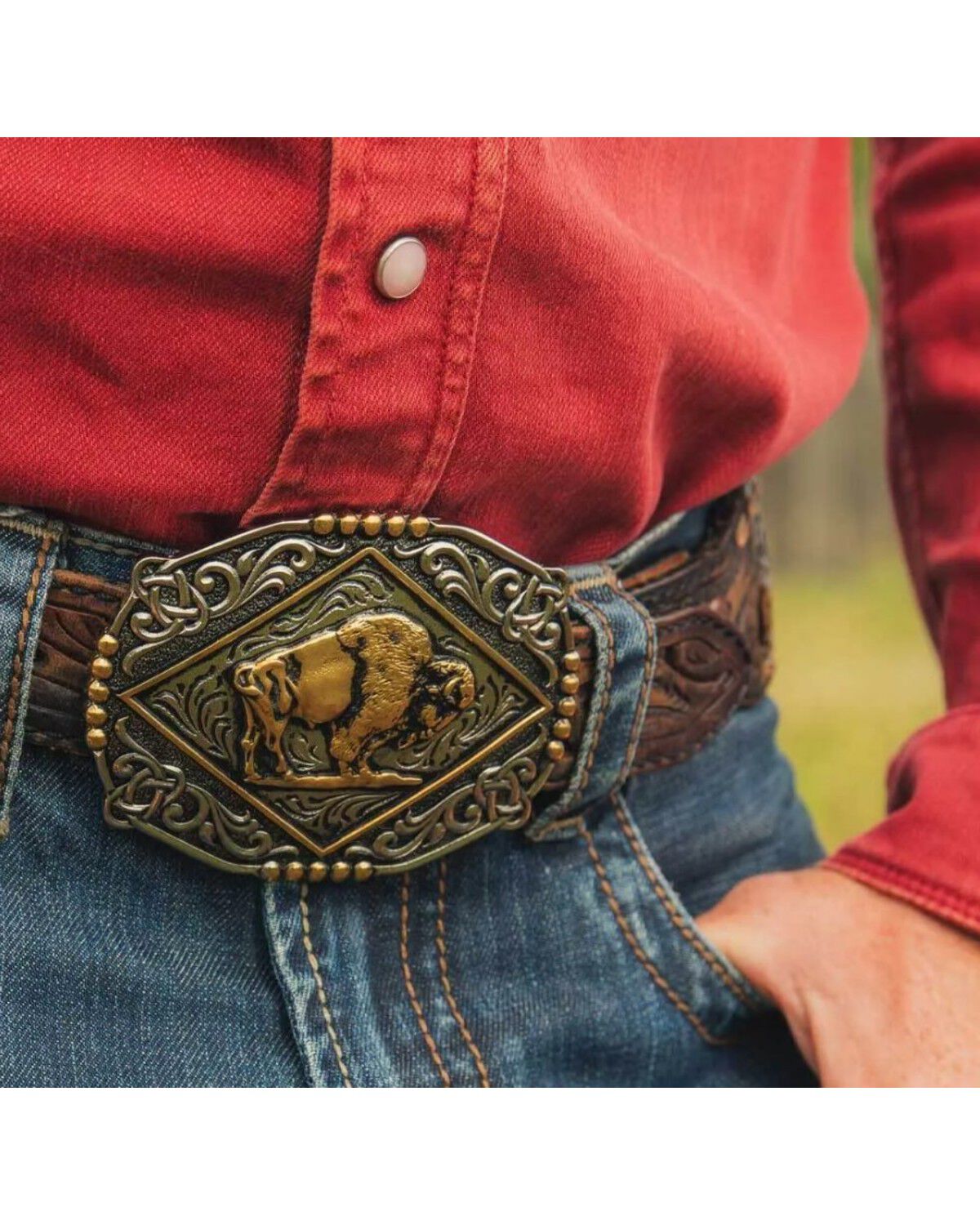 Montana Silversmiths Men's Majestic Valor Belt Buckle