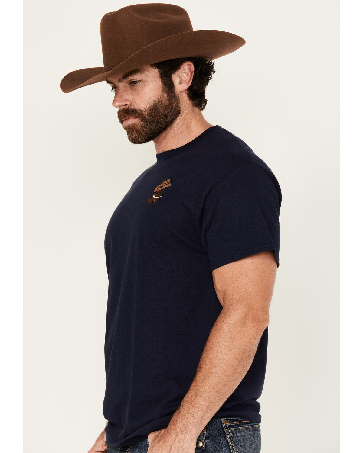 Riot Society Men's Boot Barn Exclusive Boots and Hat Embroidered Short Sleeve T-Shirt