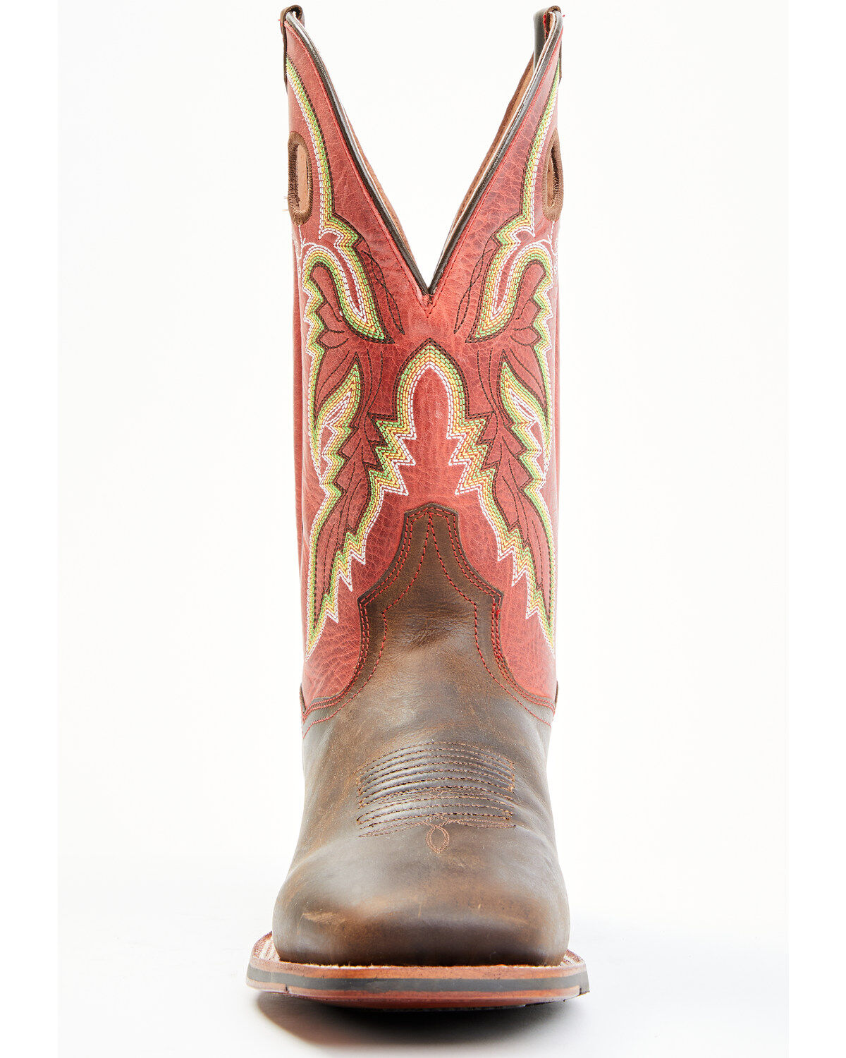 Dan Post Men's Leon Red Top Western Performance Boots - Broad Square Toe