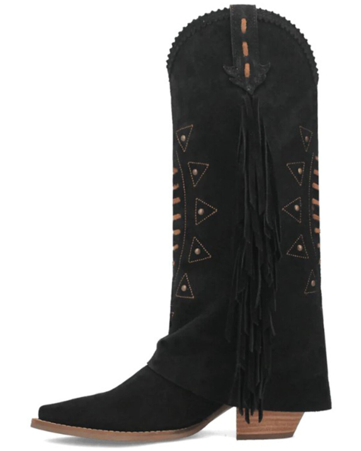 Dingo Women's Spirit Trail Fringe Tall Western Boots - Round Toe