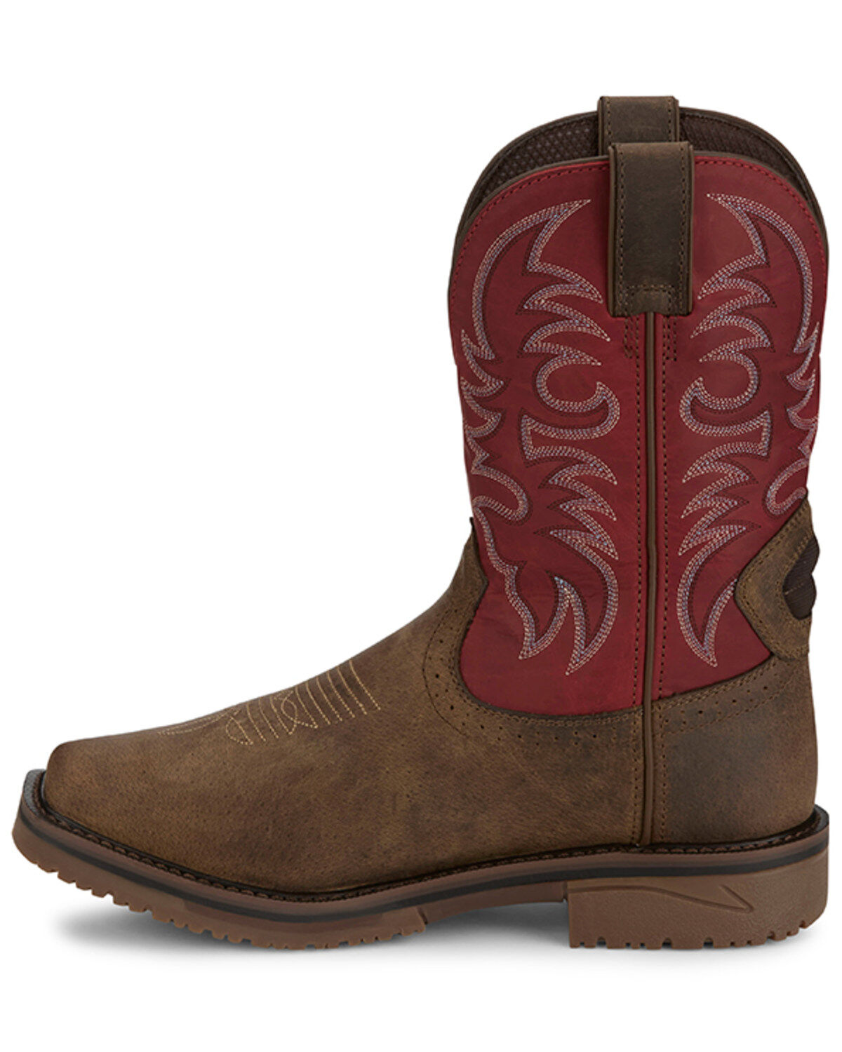 Justin Men's Broncy Waterproof Western Work Boots - Composite Toe