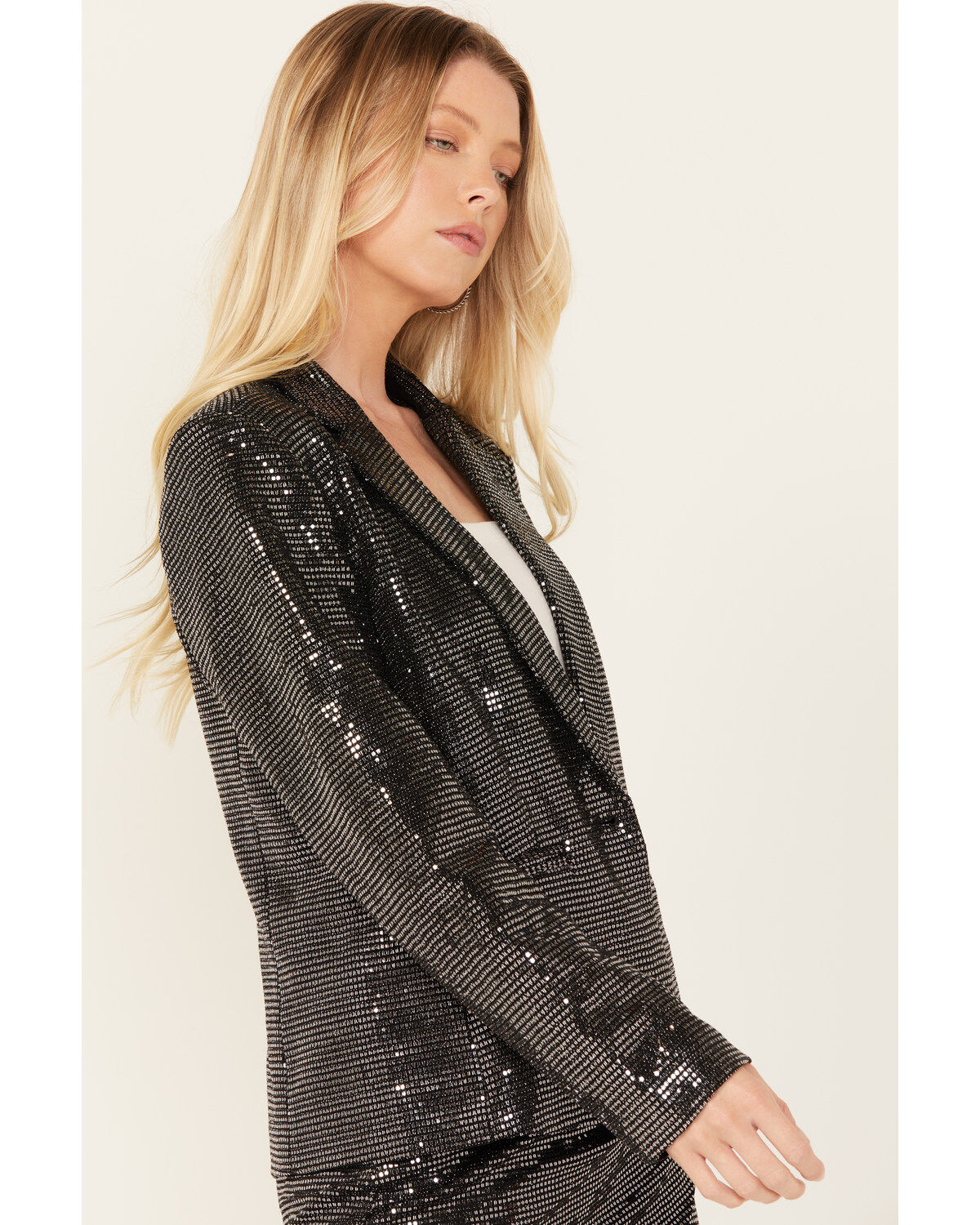 Molly Bracken Women's Sequins Blazer