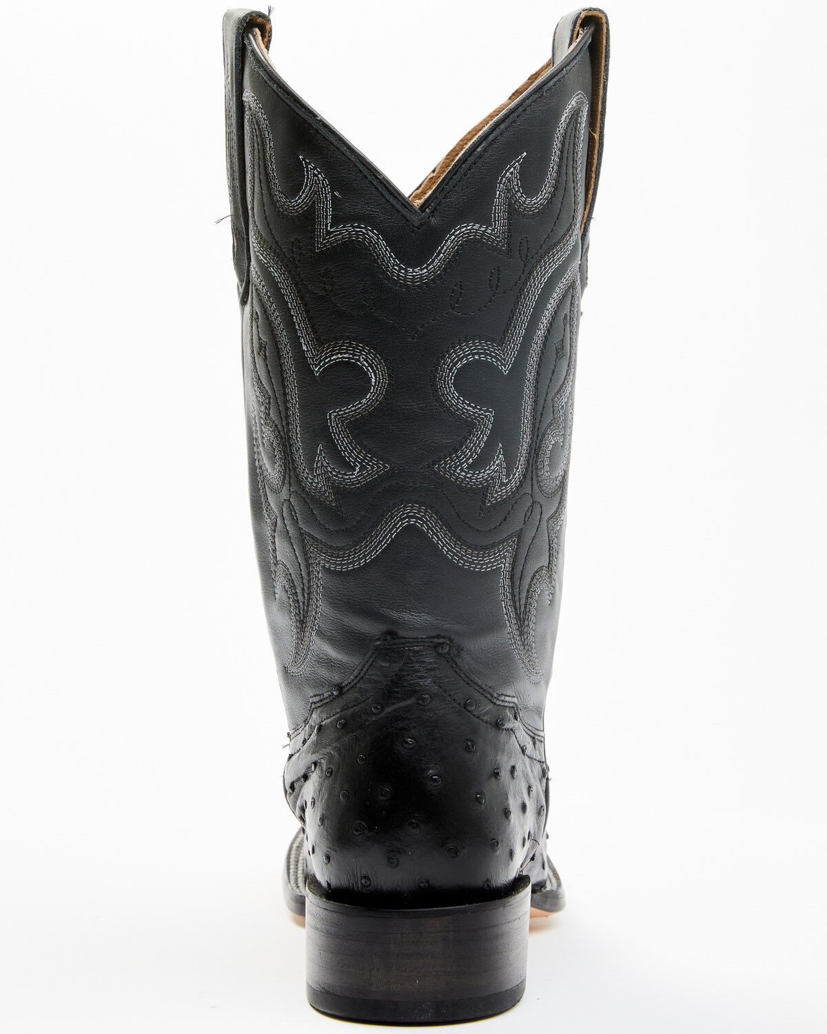 Cody James Men's Exotic Full Quill Ostrich Western Boots - Broad Square Toe