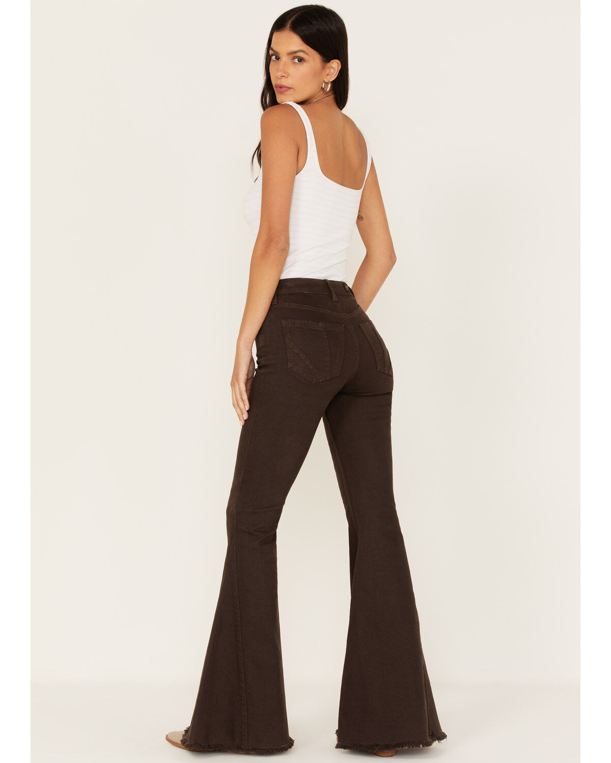 Shyanne Women's Mid Rise Super Flare Jeans