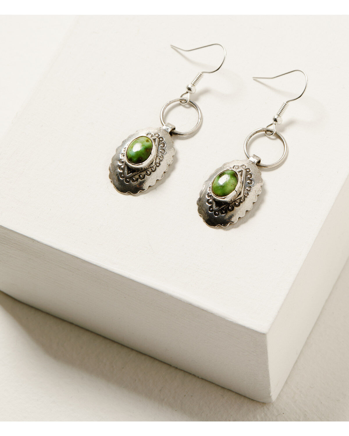 Broken Arrow Jewelry Women's Oval Concho Earrings