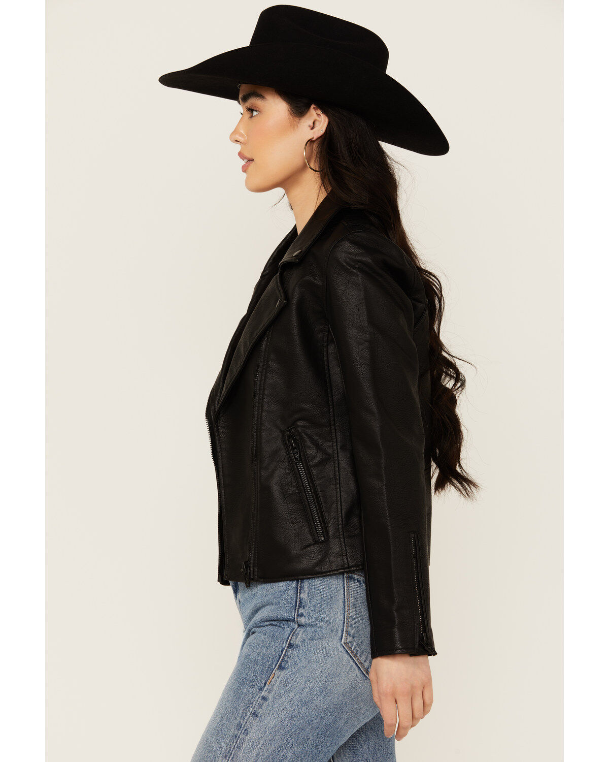 BLANKNYC Women's Faux Leather Moto Jacket