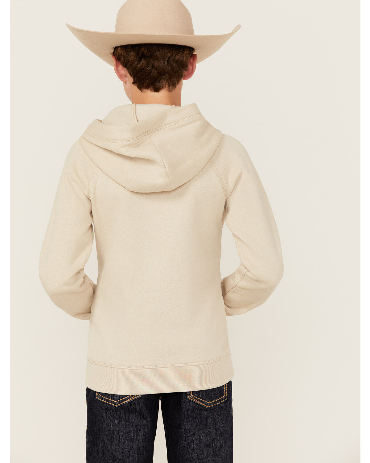 Rock & Roll Denim Boys' Steer Head Hooded Sweatshirt