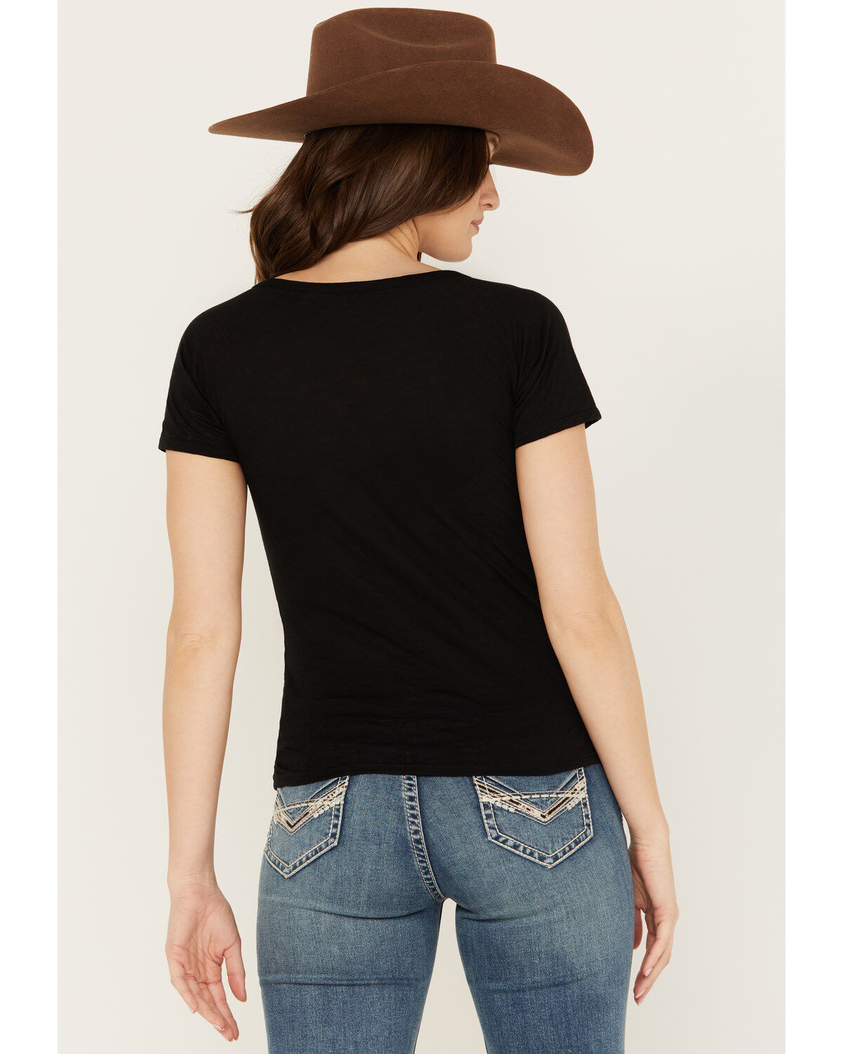 RANK 45® Women's Burnout Henley Tee