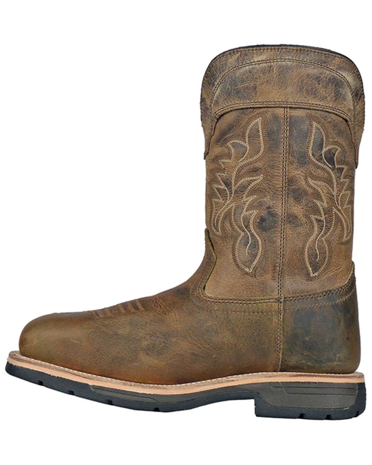 Hoss Men's Distressed Pull-On Waterproof Work Boots - Composite Toe