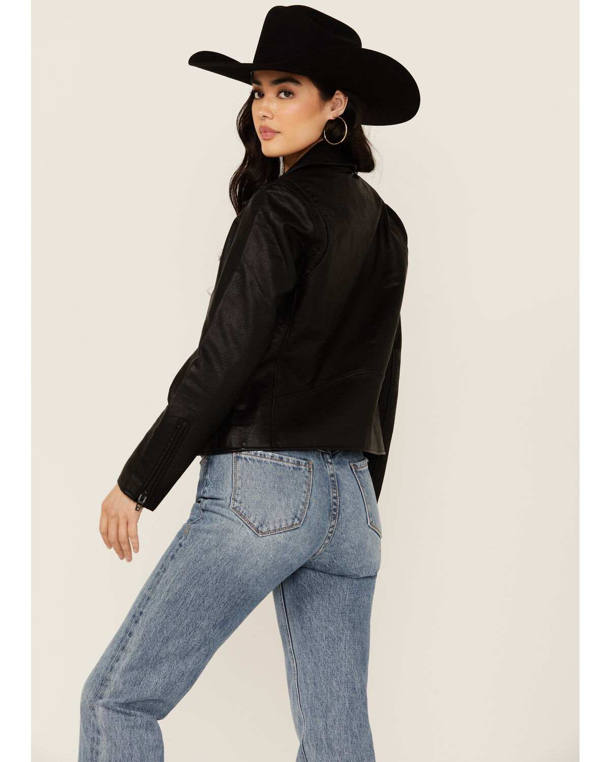 BLANKNYC Women's Faux Leather Moto Jacket