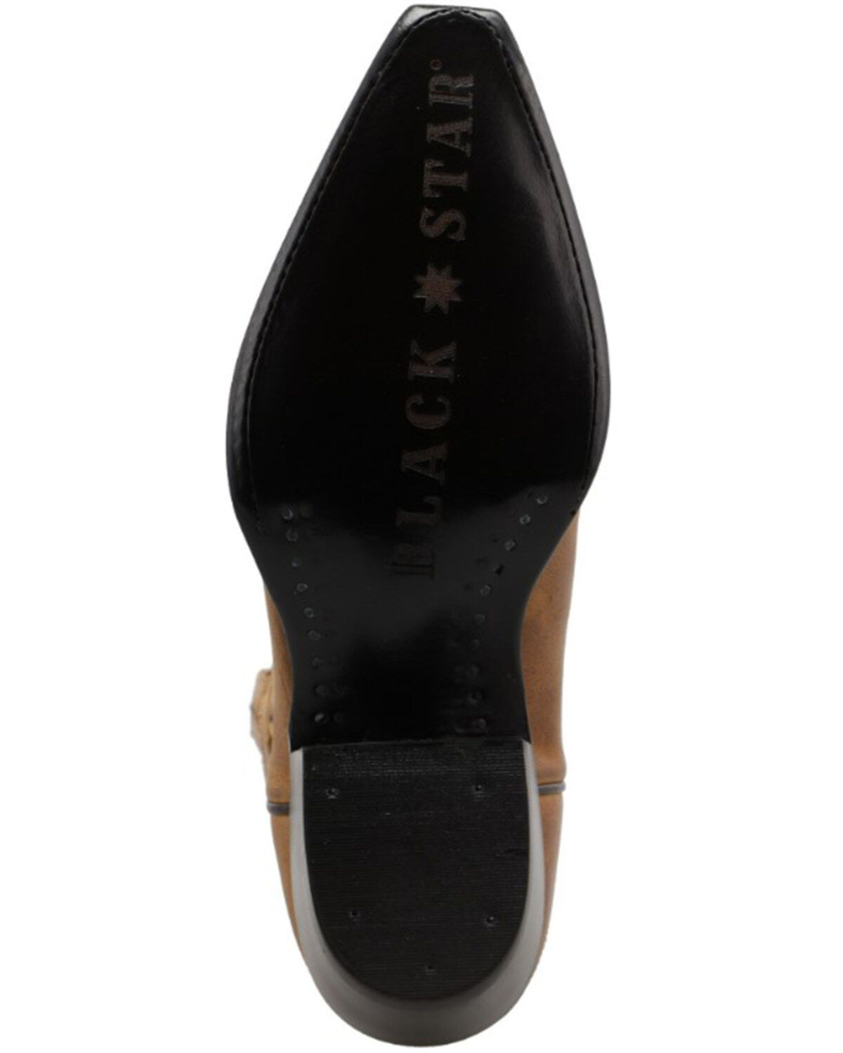 Black Star Women's CellSole Studded Leather Western Boots - Snip Toe