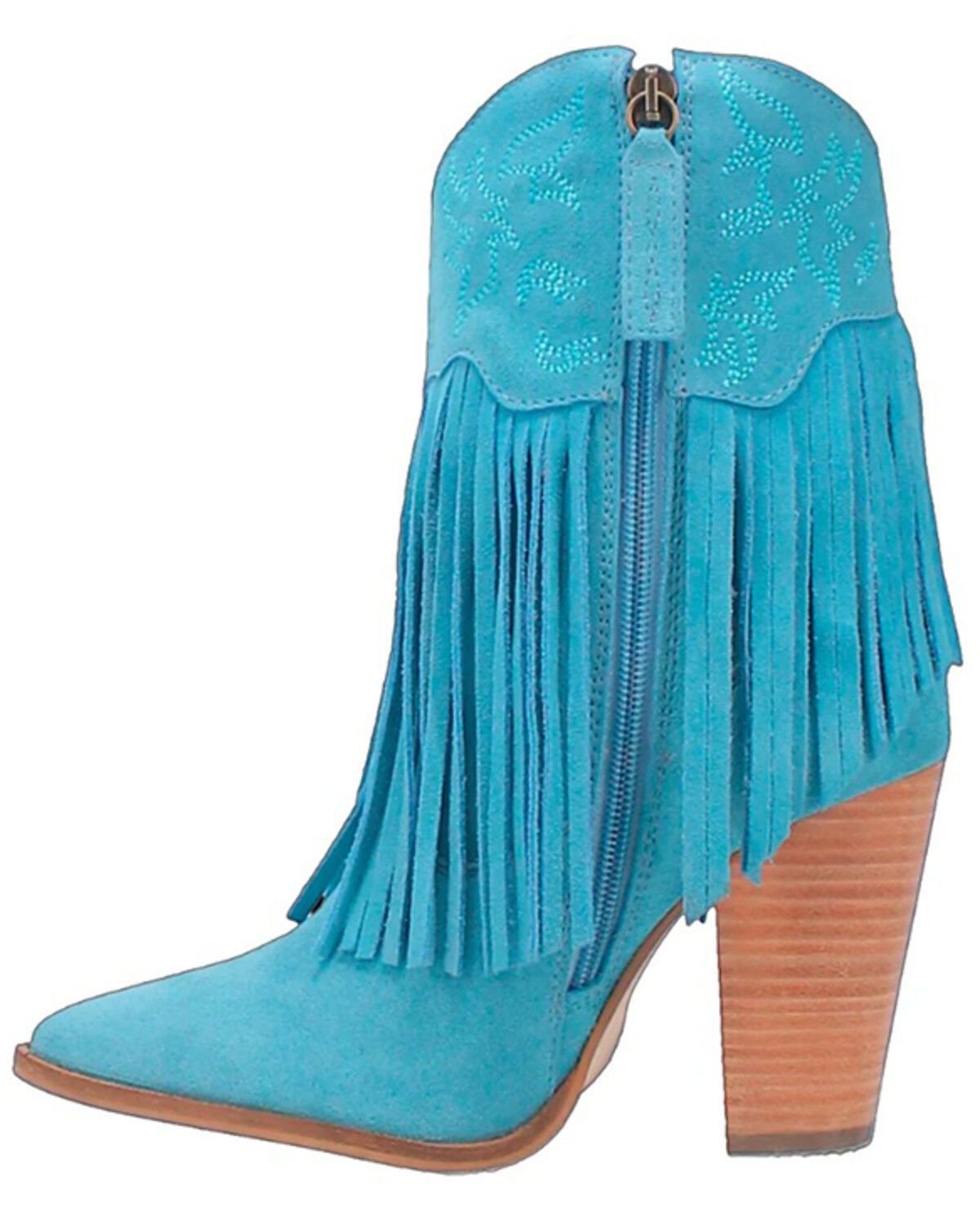 Dingo Women's Crazy Train Leather Booties - Round Toe