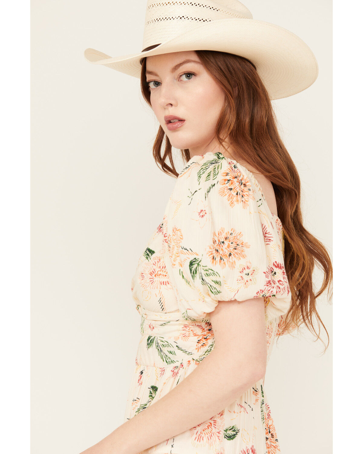 Angie Women's Floral Print Short Sleeve Mini Dress